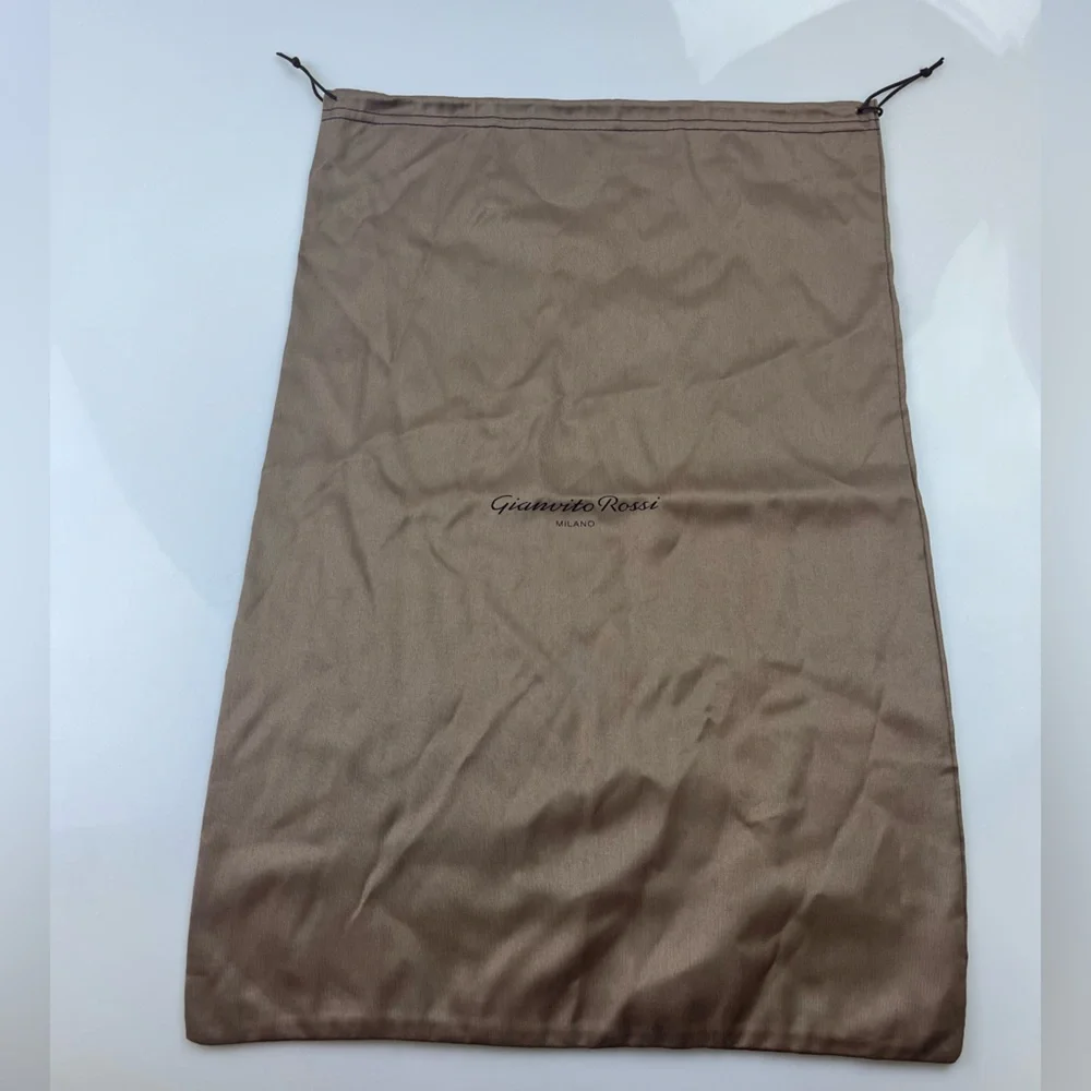 Gianvito Rossi Taupe Drawstring Shoe Dust Bags - Pair N275-48